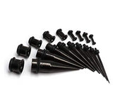 Stainless Steel Ear Stretching Kit x36 pcs. 14G-00G - Alpha Piercing
