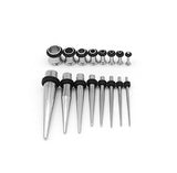 Stainless Steel Ear Stretching Kit x36 pcs. 14G-00G - Alpha Piercing
