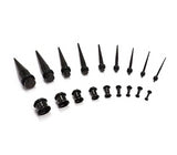 Stainless Steel Ear Stretching Kit x36 pcs. 14G-00G - Alpha Piercing