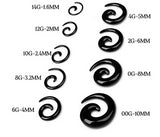 Complete Acrylic Ear Stretching Kit x54 pieces. 14G - 00G - Alpha Piercing