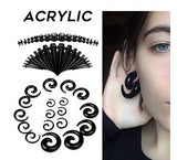 Complete Acrylic Ear Stretching Kit x54 pieces. 14G - 00G - Alpha Piercing