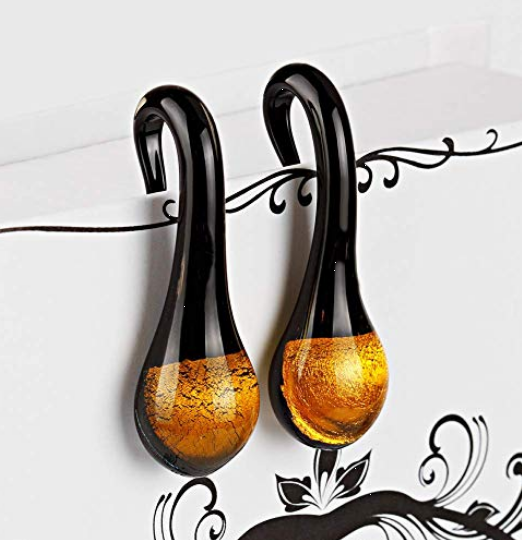 decrative weights hooks Glass Ear Weights -Earth- – Alpha Piercing