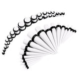 Complete Acrylic Ear Stretching Kit x54 pieces. 14G - 00G - Alpha Piercing