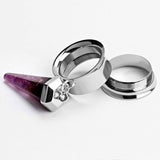 Opal Stone Dangle Tunnels 6-16mm - Alpha Piercing