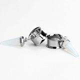 Opal Stone Dangle Tunnels 6-16mm - Alpha Piercing
