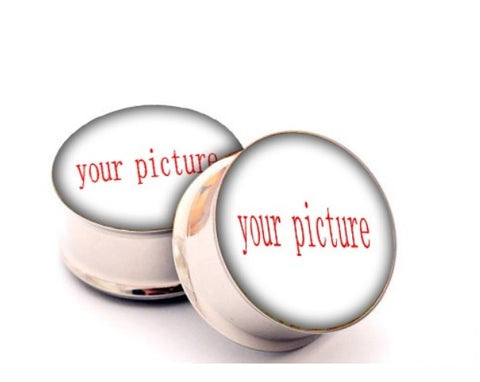 Create your own stainless steel plugs. Add the image you prefer on your plugs and get them with free shipping and 10% discount. Visit our website for more for more info about our custom made plugs.