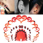 Red ear stretching kit 54 pieces in total. Free worldwide shipping.