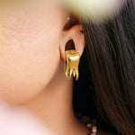 Gold Tooth Ear Weights. Alpha Piercing.