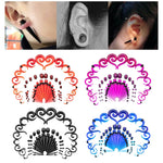Complete Ear Stretching Kit with 54 pieces. Tapers, plugs, spirals.