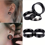 Double Flare Stainless Steel Ear Tunnels 2mm to 25mm - Alpha Piercing