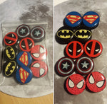 Set of Superheroes Plugs x5 Pairs 6mm-30mm - Alpha Piercing