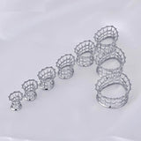 Oval Spider Web Ear Tunnels