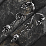 Pair Of Skull Ear Weights For Stretched Lobes. Alpha Piercing