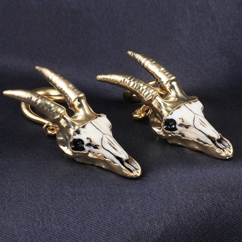 Animal skull ear weights with hooks. Free shipping. Ear stretching hangers, free worldwide shipping to your doorstep. Ear plug gauges.