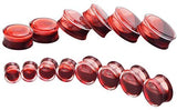FOR USA ONLY Blood Ear Plugs 0g-7/8 (8mm-22mm)