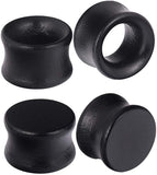 FOR USA ONLY Ear plugs & tunnels bundle. Organic wood. 00G-3/4 (8mm-19mm)