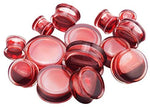 FOR USA ONLY Blood Ear Plugs 0g-7/8 (8mm-22mm)