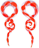 FOR USA ONLY Pair of Spiral Glass Ear Tapers 4G-9/16'' (5mm-14mm)
