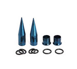 Dark Blue Stainless Steel Ear Stretching Kit x36 pcs. 14G-00G - Alpha Piercing