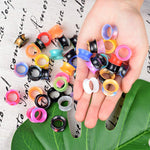 FOR USA ONLY Silicone Ear Tunnels Set of 26 Pairs 2G-3/4'' (6mm-20mm)