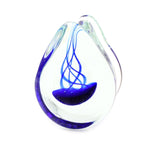 Blue Jellyfish Glass Ear Gauges.