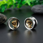 Cobra ear tunnel gauges with free shipping to your doorstep. Ear plugs with snake head, sold as pair, checked for flaws.