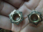 Vintage Antique Brass Ear Tunnels - Alpha Piercing