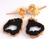 Black Stone Ear Weights