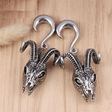 Animal skull themed ear weight hangers with free shipping to your doorstep. Our ear weights are sold as pairs and checked for flaws.