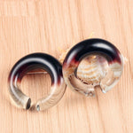 Round Glass Ear Weights - Alpha Piercing