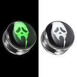 Scream Ear Plugs That Glows In Dark. Free Shipping To Your Doorstep. Ear Gauges 6mm To 30mm