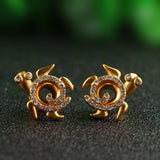 Turtle Ear Tunnels With Jewels 6mm-16mm - Alpha Piercing