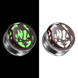 Chuky Ear Plugs That Glows In Dark. Free Shipping To Your Doorstep. Ear Gauges 6mm To 30mm