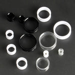 Set of saddle ear tunnels. Free shipping to your doorstep. Three pairs of ear tunnel gauges 6mm to 25mm. Checked for flaws.