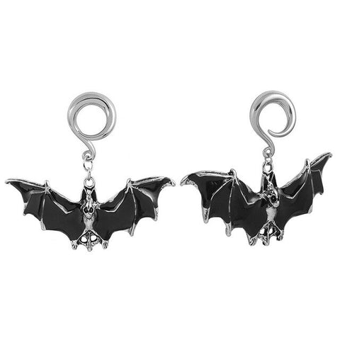 Pair of Bat Ear Hangers - Alpha Piercing