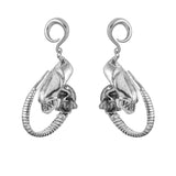 Ear hangers from alien movie, free shipping to your doorstep, sold as pair. Ear lobe gauges Alien. Checked for flaws ear weights.