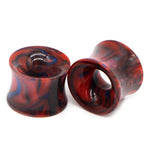 Mixed Color Saddle Ear Tunnels 6mm-14mm - Alpha Piercing