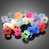 Set of silicone ear tunnels x30 pieces. 3mm-16mm