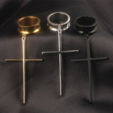 Cross ear hangers, ear stretchers with dangle cross. Free worldwide shipping to your doorstep. Ear plug gauges. Tapers, tunnels, stretching kits and more.