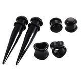 Complete Ear Stretching Kit Tapers, Plugs, Heart Tunnels 14g-00g