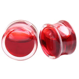 Red Liquid ''Blood'' Acrylic Ear Plugs 8mm - 25mm - Alpha Piercing