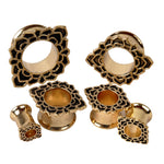 Vintage Antique Brass Ear Tunnels - Alpha Piercing