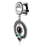 Helix Dangle Stainless Steel Ear Tunnels 6-16mm - Alpha Piercing