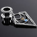 Helix Dangle Stainless Steel Ear Tunnels 6-16mm - Alpha Piercing