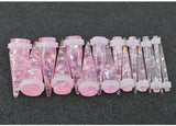 Pink Ear Tapers -Glitter- 3mm-13mm - Alpha Piercing