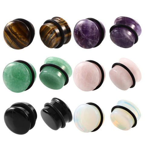 Choose your pair of stone ear plugs with free shipping to your doorstep. Ear stretching plug gauges made of natural stone. Checked for flaws.