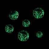 Glass Jellyfish Plugs - Glow in the dark - 8mm-16mm - Alpha Piercing