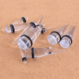 Transparent Ear Tapers 1.6mm-20mm - Alpha Piercing