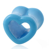 Acrylic Cute Heart Tunnels 4mm-12mm - Alpha Piercing
