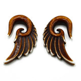 Acrylic Spirals -Angel Wings- 6mm-12mm - Alpha Piercing